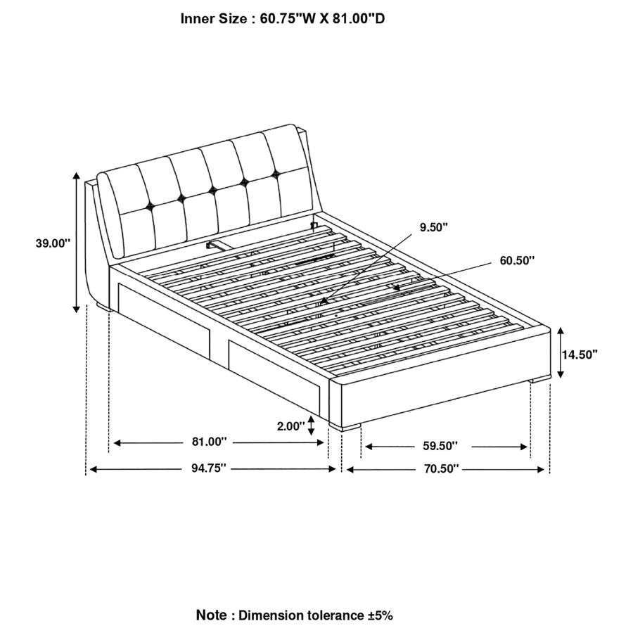 BF1492 - Bed Frame with Storage