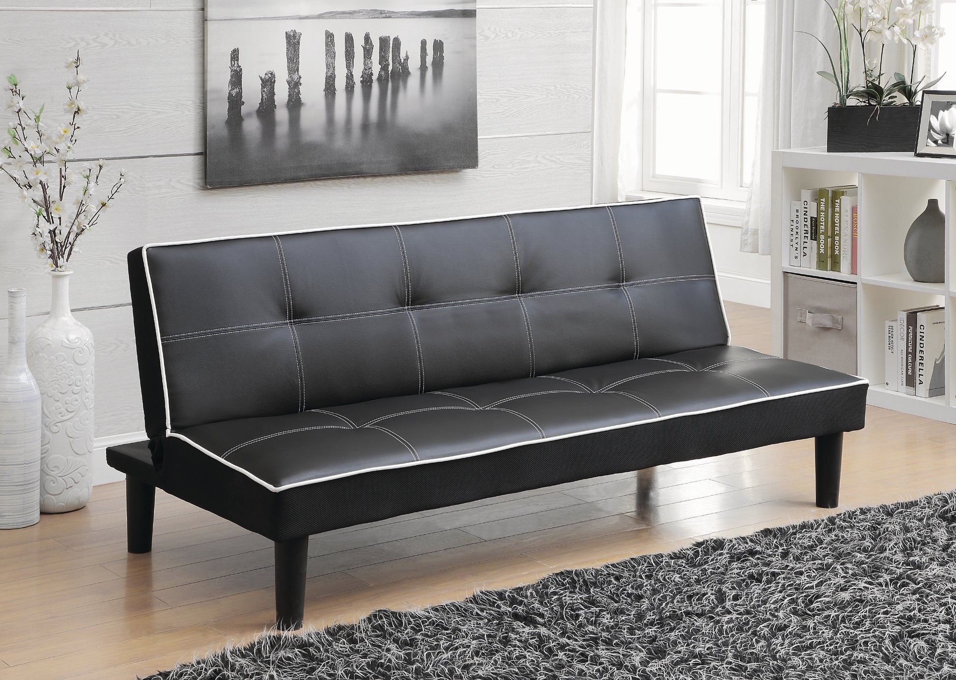 SB1280 - Sofa Bed Black / White