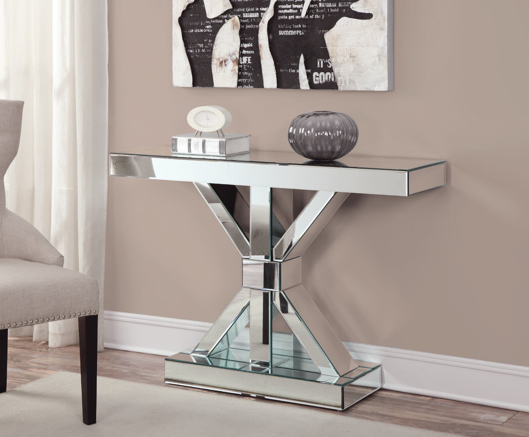 CT761 - Mirrored Console Table