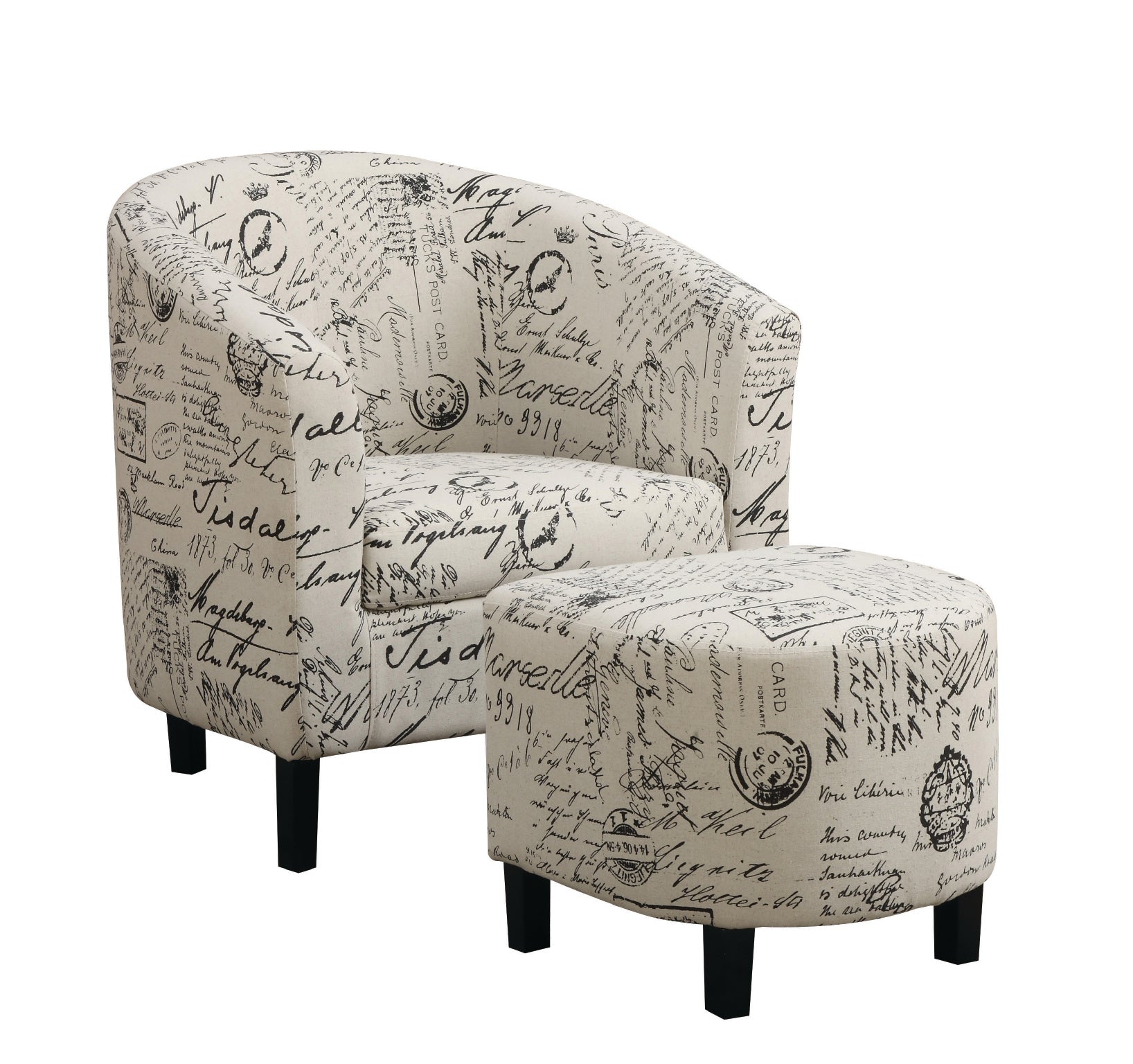 AC471 - Accent Chair with Ottoman