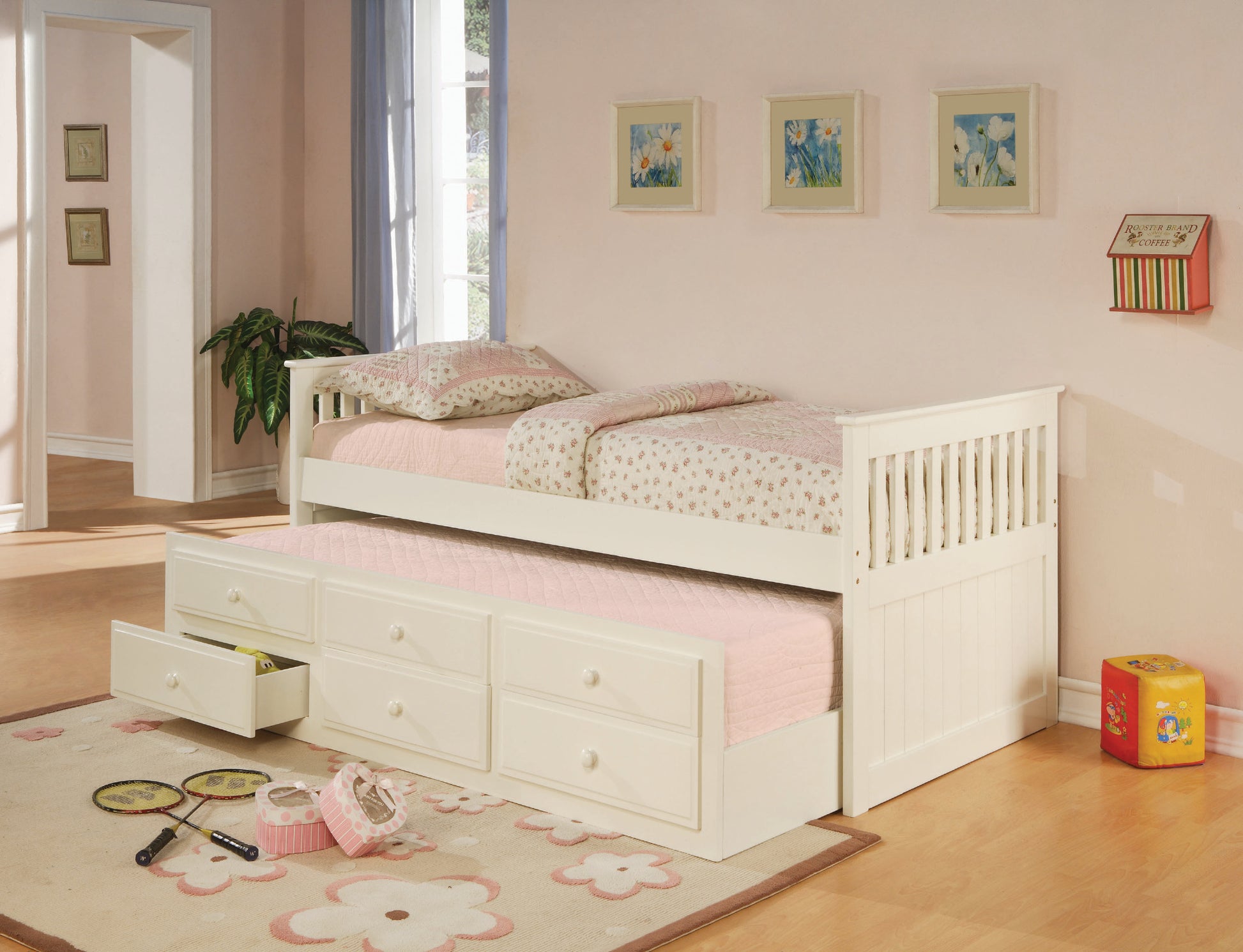 CB5555 - Twin Captain's Bed with Trundle