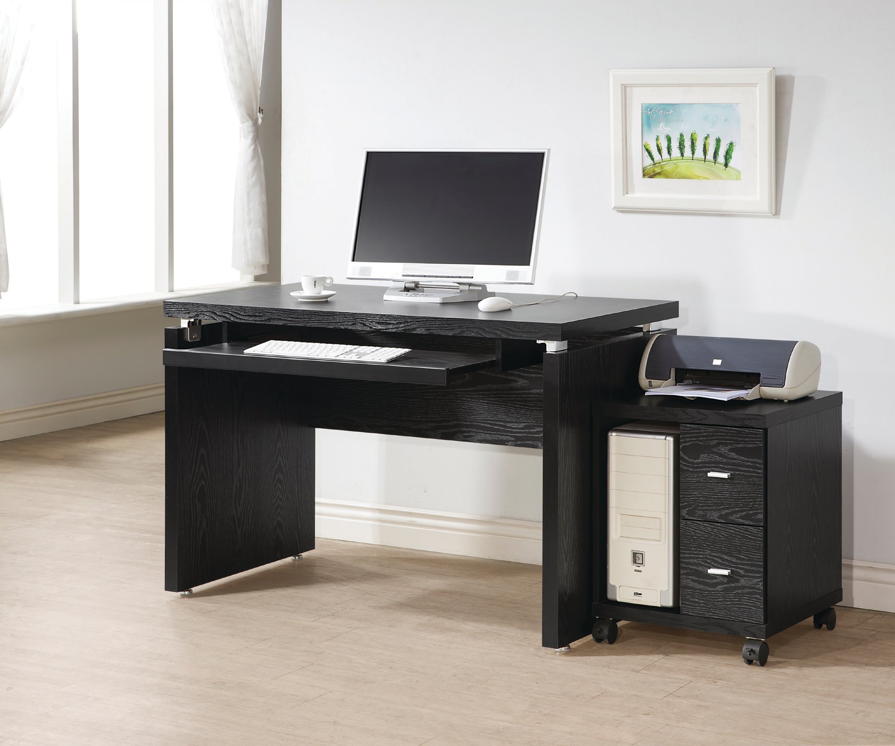 OF6386 - Office Desk and Mobile CPU Stand