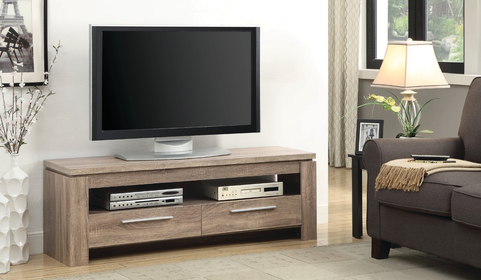 TV6148 - TV Stand Weathered Brown