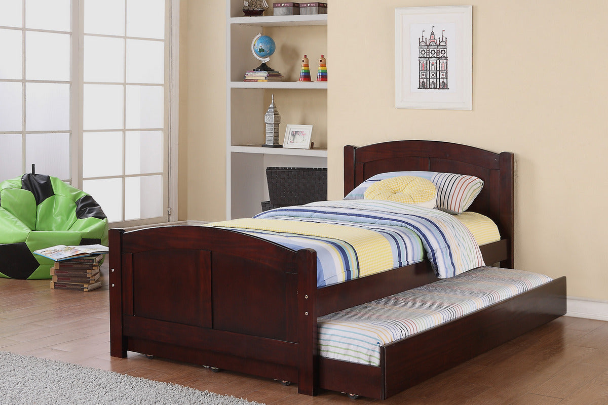 SB9899 - Twin Bed Frame with Trundle Cherry