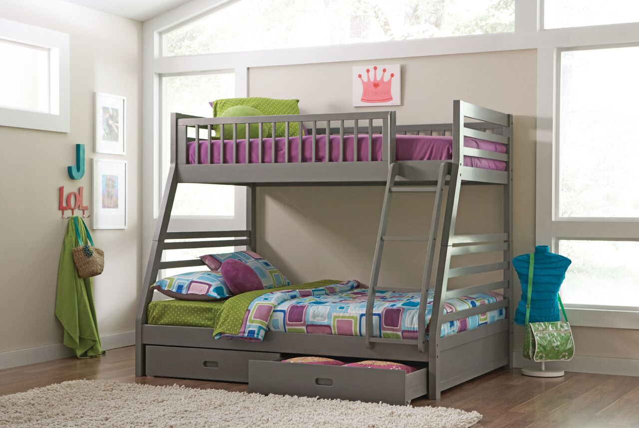 BB209G - Twin / Full Bunk Bed